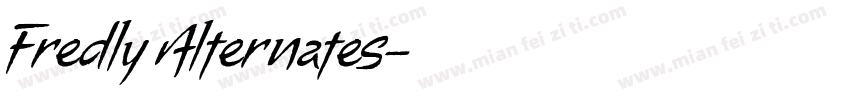 Fredly Alternates字体转换